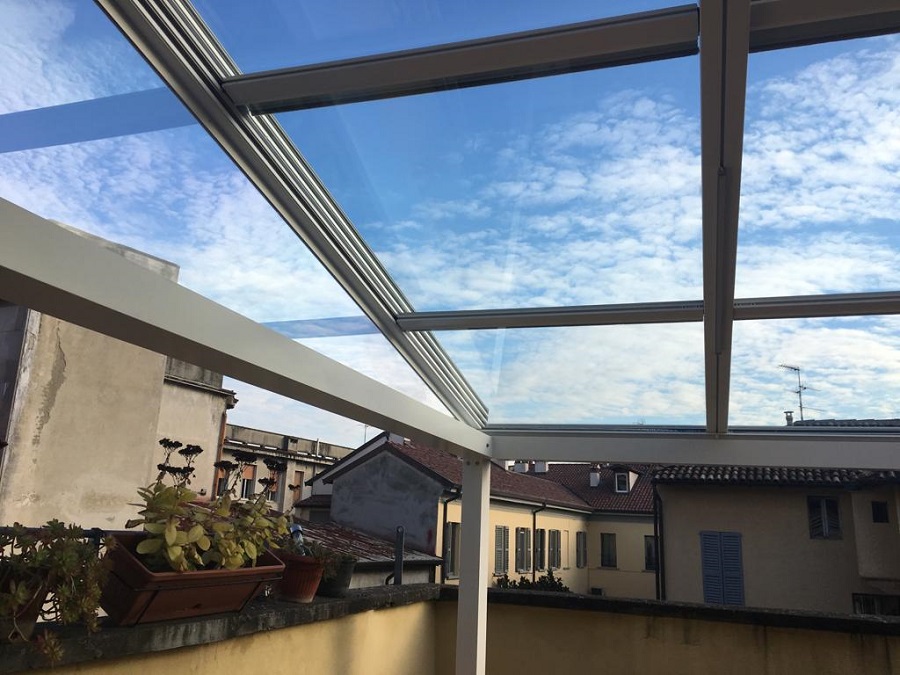COPERTURE IN VETRO PER BALCONI